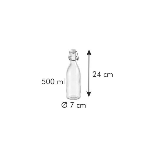 Tescoma Skleněná láhev s Clip uzávěrem DELLA CASA, 0,5 l