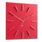 Future Time FT1010RD Square red Designové nástenné hodiny, 40 cm