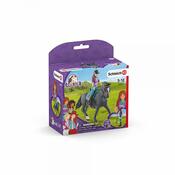 Schleich 42541 Шатенка Ліза з рухомими суглобами верхи на Штормі