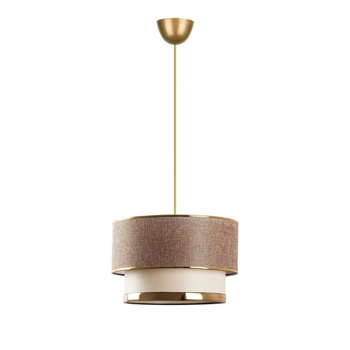 Závěsný lustr Cake - Beige, Gold