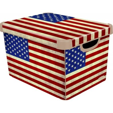 Curver AMERICAN FLAG úložný box dekorativní  velký