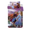 Дитяча бавовняна постільна білизна для ліжечкаFrozen 2 wind baby, 100 x 135 см, 40 x 60 см