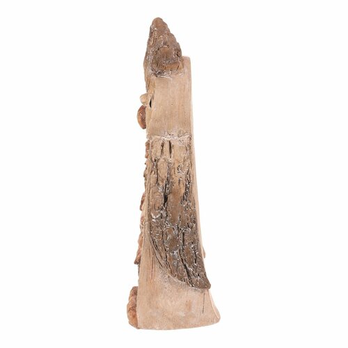 Őszi dekoráció Bagoly világítással, 21 x 12 x 37cm, magnézium, fa utánzat