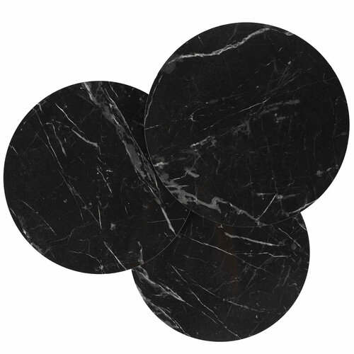 Beistelltisch Siyah Mermer, 3 Stück