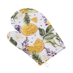 Homescapes Gant De Cuisine étoiles - Orange & Vert KT1531C