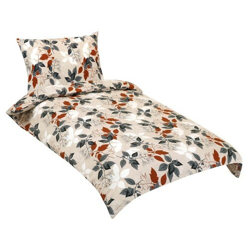 Bellatex Krep posteljnina Jesensko listje, 140 x 200 cm, 70 x 90 cm