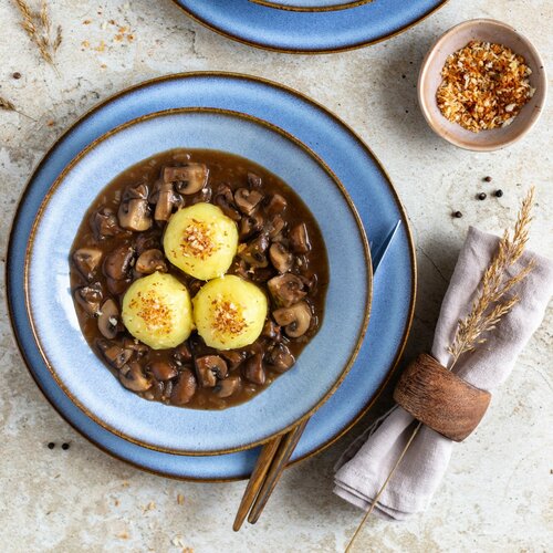 Mäser Набір плоских і глибоких тарілок 8 шт. SMOKY'S – синій