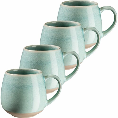 Set de 4 căni mari Mäser AQUATA – 500 ml, verde