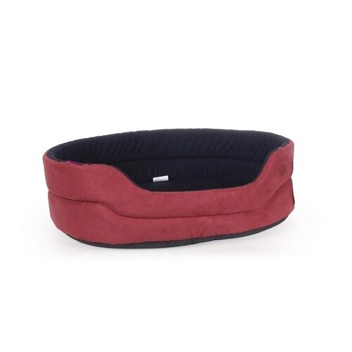 Tommi Hunde- und Katzenbett Duo Nr. 3 burgundy, 53 x 45 x 16 cm