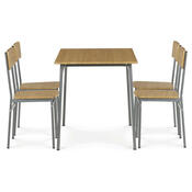 Jídelní set pro 4 osoby CORE Wild Oak, šedá konstrukce