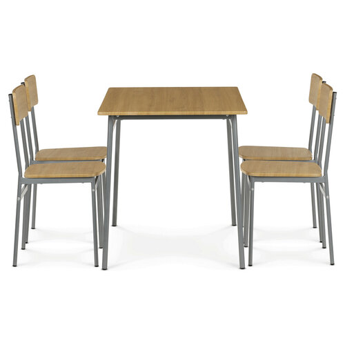 Jídelní set pro 4 osoby CORE Wild Oak, šedá konstrukce