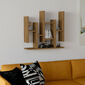 Wandregal Flower Walnut