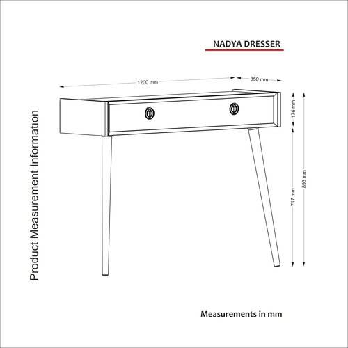 Măsuță decorativă Nadya White