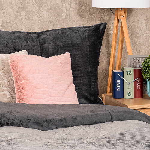 4Home Lenjerie de pat din microflanel Stripe gri, 140 x 200 cm, 70 x 90 cm