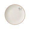 Orion Ceramiczny talerz deserowy Statek pes,średnica 19,5 cm