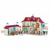 Schleich 42551 Velký dům se stájí, příslušenstvím a kloubovými figurkami Schleich 42551 Velký dům se stájí, příslušenstvím a kloubovými figurkami
