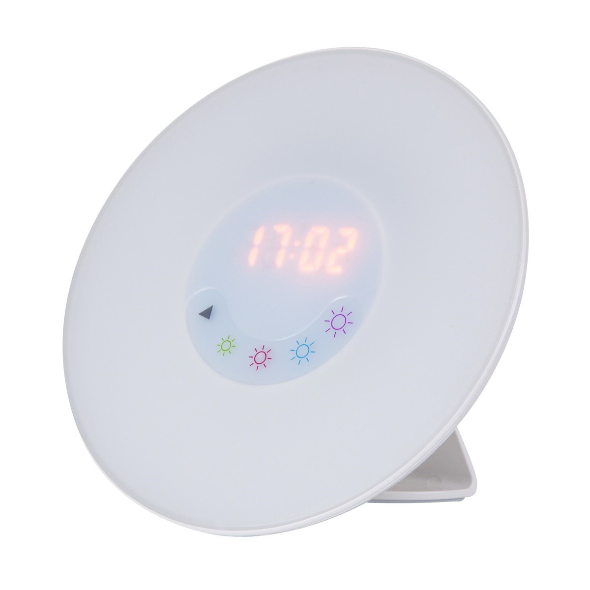 Rabalux 4423 Penelope stolní LED lampa s budíkem, bílá