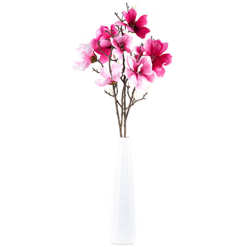 Sztuczny kwiat Magnolia różowy, 86 cm