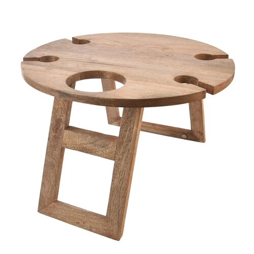 Orion Picknick-Tisch/Tablett aus Mangoholz, 39,5 x 24,5 cm