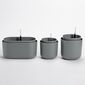 Jardinieră cu auto-irigare Plastia, gri,31 x 16 cm