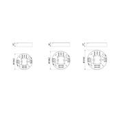 Panlux Prisadené LED svietidlo Downlight Round, priemer 18,5 cm, 18 W, IP66