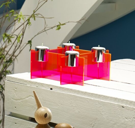 Świecznik High Lighz, szary