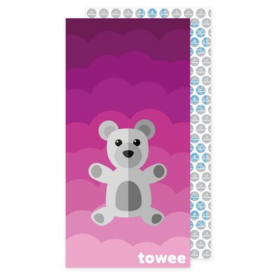 Towee Швидковисихаючий рушник Teddy Bear рожевий, 70 х 140 см