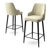 Set de scaune de bar Enox Cream, 2 buc.