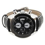 Cattara Hodinky Chrono Black Compass, čierna