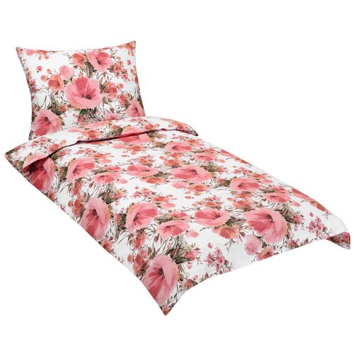 Bellatex Lenjerie de pat din bumbac Ibisc roz,140 x 200 cm, 70 x 90 cm