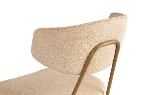 Zestaw krzeseł do jadalni Nancy Beige and Gold, 2 szt.