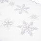 Świąteczny bieżnik Płatki śniegu srebrny, 40 x 90 cm