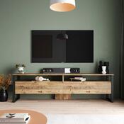 Televizní stolek Man Atlantic Pine and Black