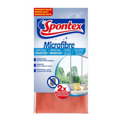Spontex Window Wonder szmatka z mikrofibry do okien, 2 szt.