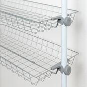 Wenko Set mit 2 Drahtkörben Herkules, Weiß
