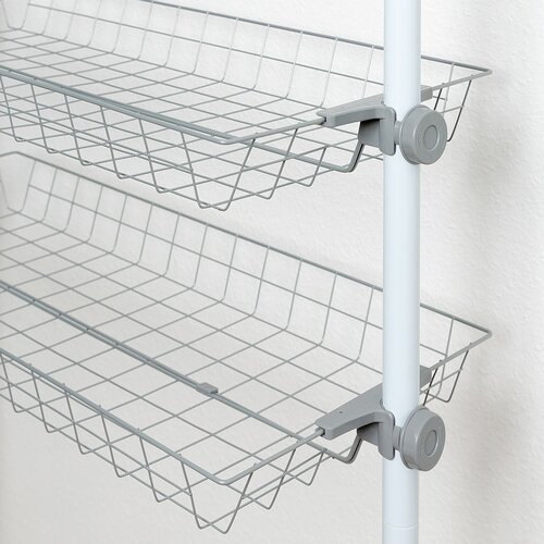 Wenko Set mit 2 Drahtkörben Herkules, Weiß