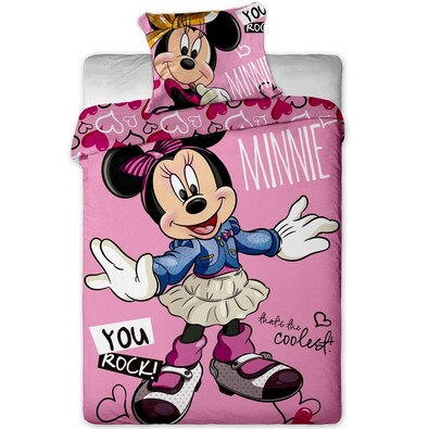 Lenjerie de pat pentru copii Minnie cool, 140 x 200 cm, 70 x 90 cm