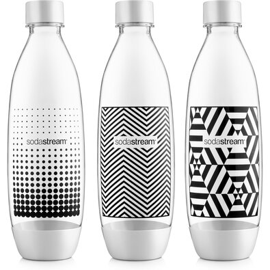 SodaStream Flasche TriPack 1 l Fuse Black&White