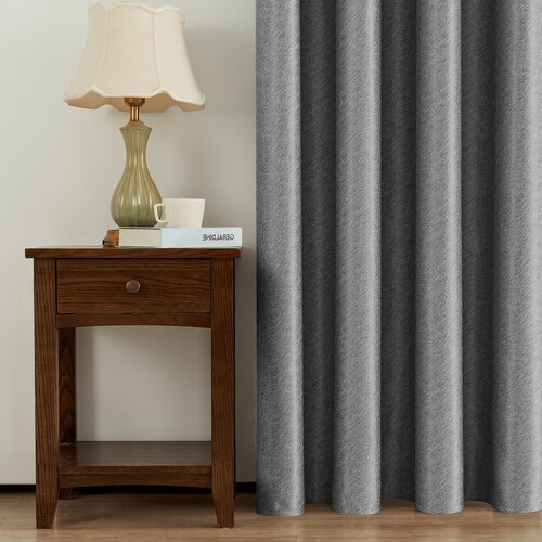 4Home Stripe sőtétítő függöny szürke, 150 x 250 cm