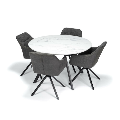 FINO QUATTRO MARBLE 120 étkezőasztal, fehérmárvány