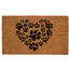 Kokosová rohožka Srdce z tlapek, 43 x 73 cm
