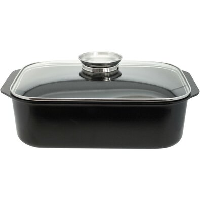 Elo 82840 Vas de copt Basic cu capac din sticlă șimâner cu aromă Raffinesse 40 x 26 cm