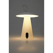 Zewnętrzna przenośna lampa stołowa LED Boise, biały, USB, 15 x 17 cm, plastik