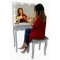 Kosmetický stolek se zrcadlem Vintage, 140 x 40 x 80 cm
