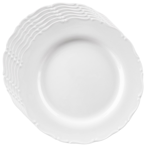 Orion Porzellan-Dessertteller Mona, Rand, Set 6 Stück, 19 cm