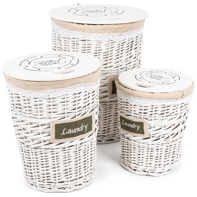 3-delni set pletenih košov Willow