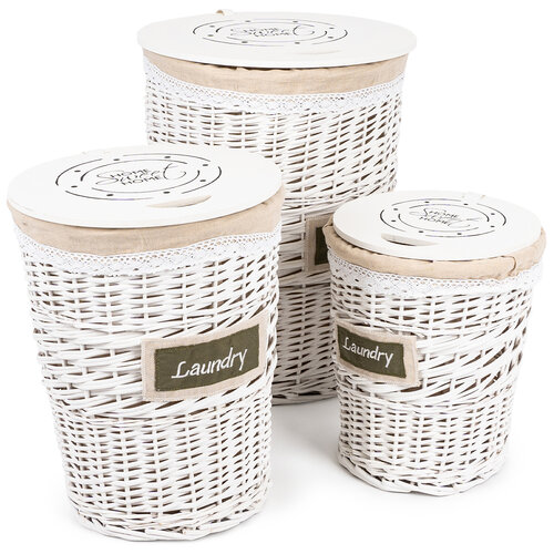 3-delni set pletenih košov Willow