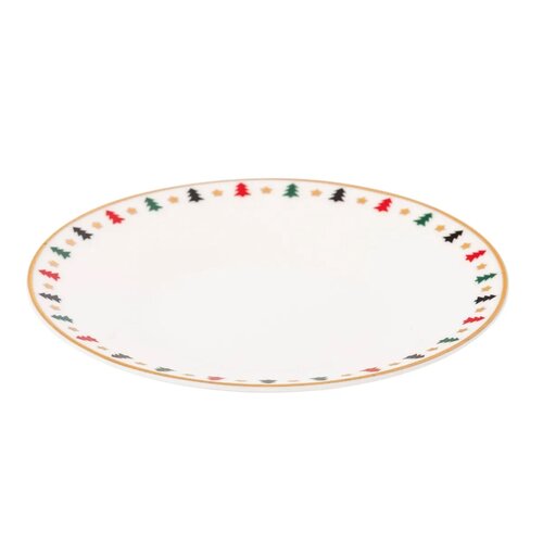 Altom Porcelanska skodelica in krožnik Modernodrevo 230 ml