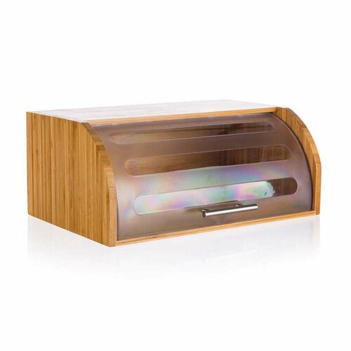 Pojemnik na pieczywo Banquet BRILLANTE z bambusa,40,5 x 27 x 17 cm, z plastikową pokrywką