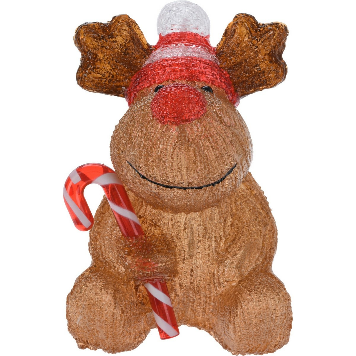 Decorațiune LED de Crăciun Candy reindeer, 24 cm